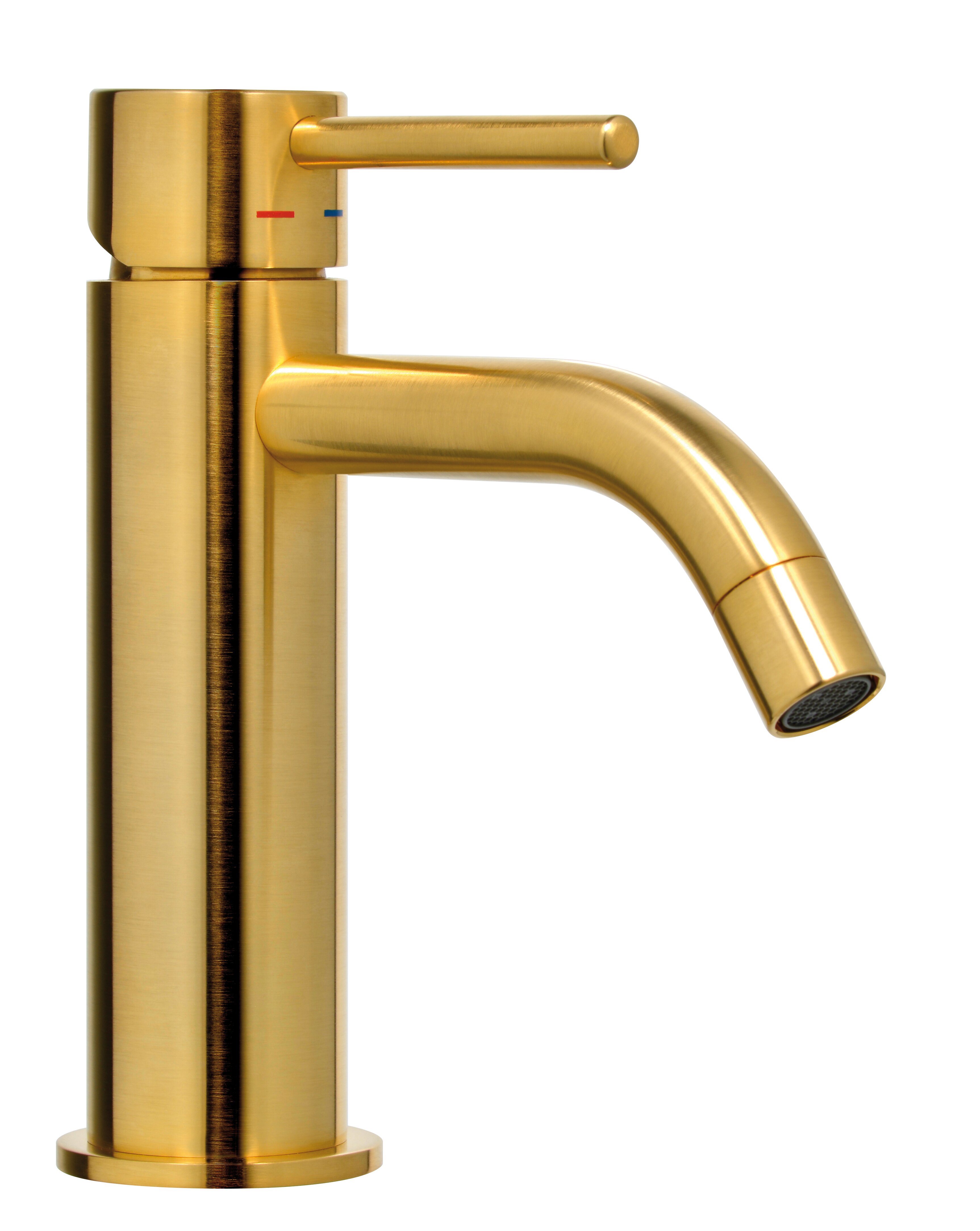 Смеситель Paffoni, серии LIGHT, для раковины без д/к, Золото медовое брашированное LIG071HGSP