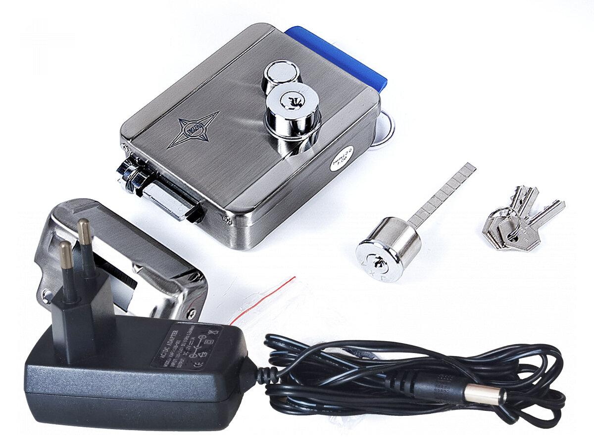 Anxing Lock AX091 Pro (U561180XA) - замок электромеханический накладной (электромеханический замок для калитки с домофоном). Металл