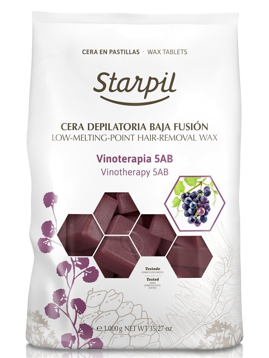 Starpil Cera Vino Вино пленочный воск для депиляции в дисках (1 кг)