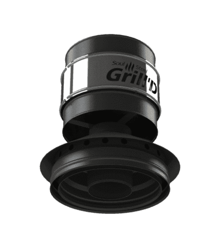 Оголовок-дефлектор ДК Grill'D AISI 430 0,8мм/ЖС 0,5мм/ЖС 0,5мм (D115/250/280) черный - фотография № 2