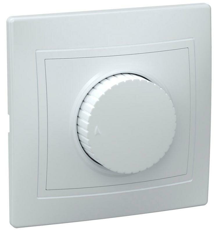 фото Светорегулятор поворот. СП кварта IP20 ВСР10-1-0-КБ бел. IEK EDK10-K01-03-DM