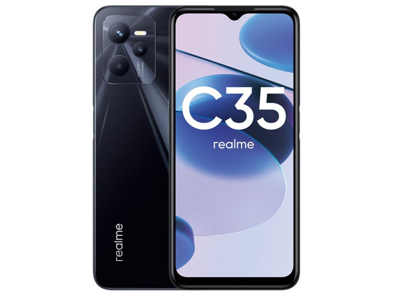 Сотовый телефон Realme C35 4/64GB LTE Black