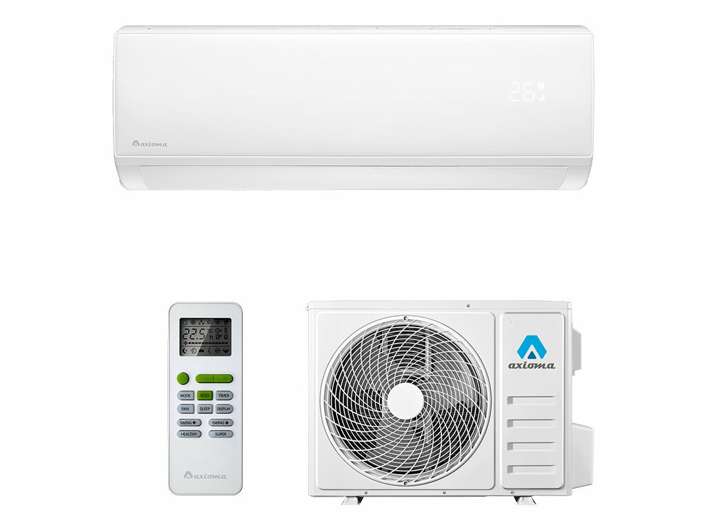 Кондиционер настенный инверторный Axioma Серия H Inverter ASX09HZ1/ASB09HZ1 , белый