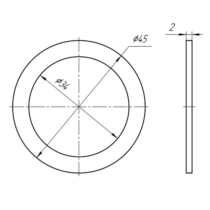 Прокладка плоская "АНИ" М022, 1 1/2" (30 шт) - фотография № 3