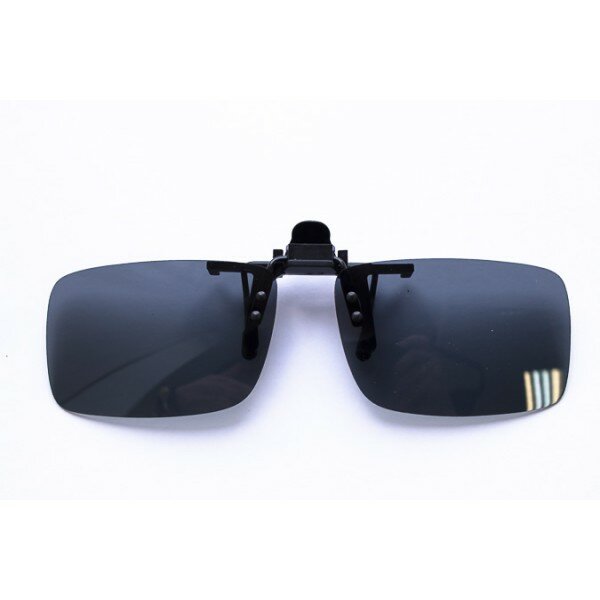 фото Водительские клипоны на очки, прямоугольные серые