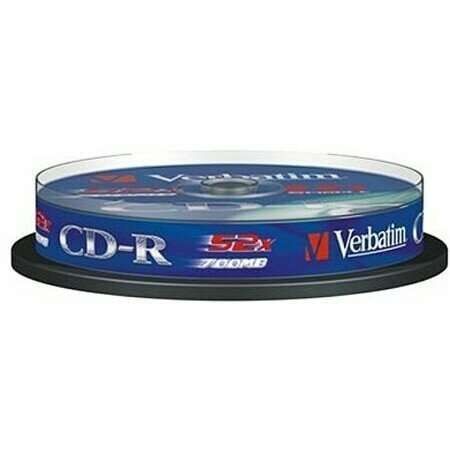 Диск Verbatim CD-R Verbatim 700Mb 52x DataLife Cake Box (10шт) ( ) (43437)