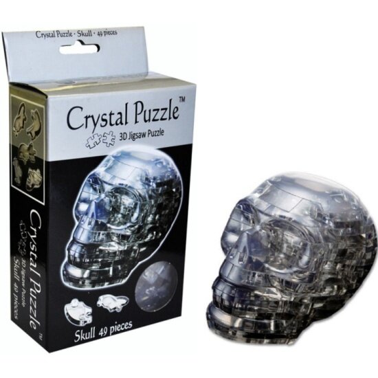 Пазл 3D CRYSTAL PUZZLE Череп чёрный