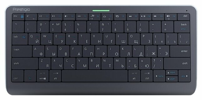 Клавиатура Prestigio Click and Touch Wireless Keyboard, gray