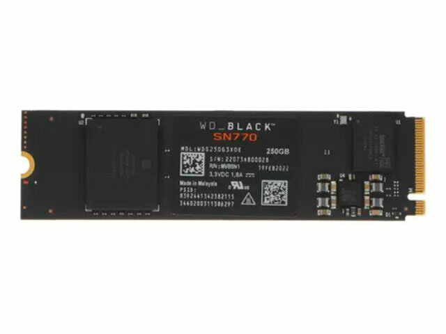 Твердотельный накопитель Western Digital SN770 NVMe 250Gb WDS250G3X0E