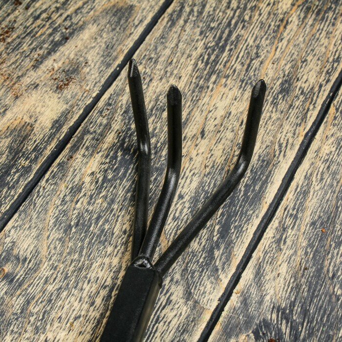 Greengo Рыхлитель, длина 34 см, 3 зубца, прорезиненная пластиковая ручка - фотография № 2