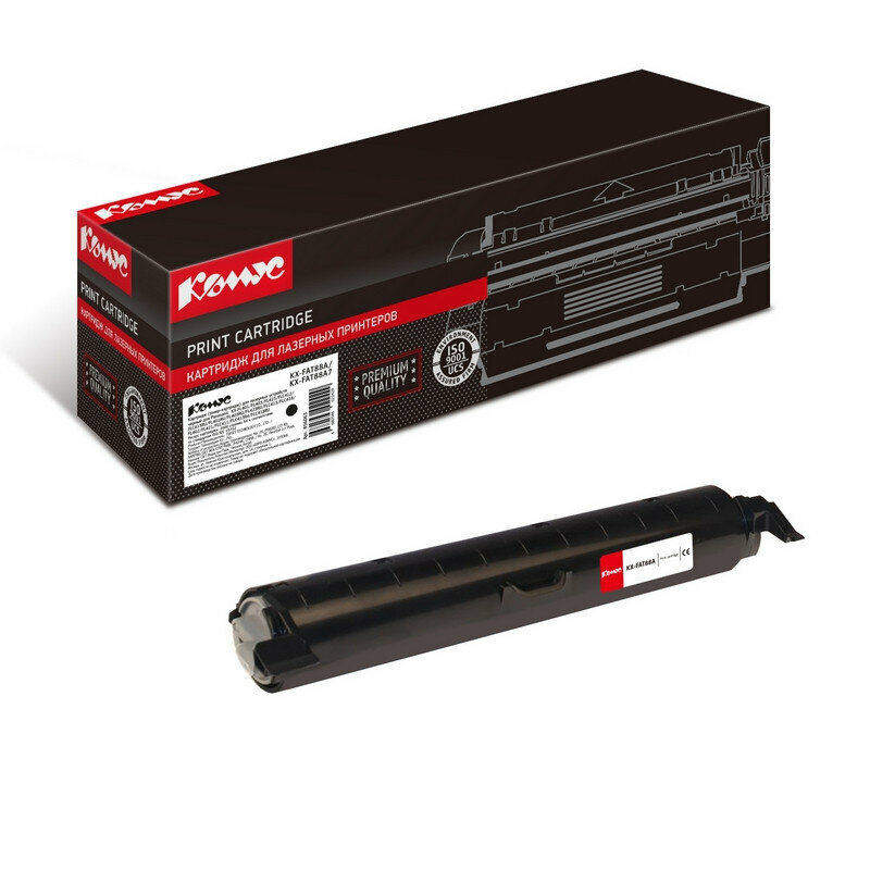 Картридж лазерный KX-FAT88A для Panasonic совместимый черный, 856063