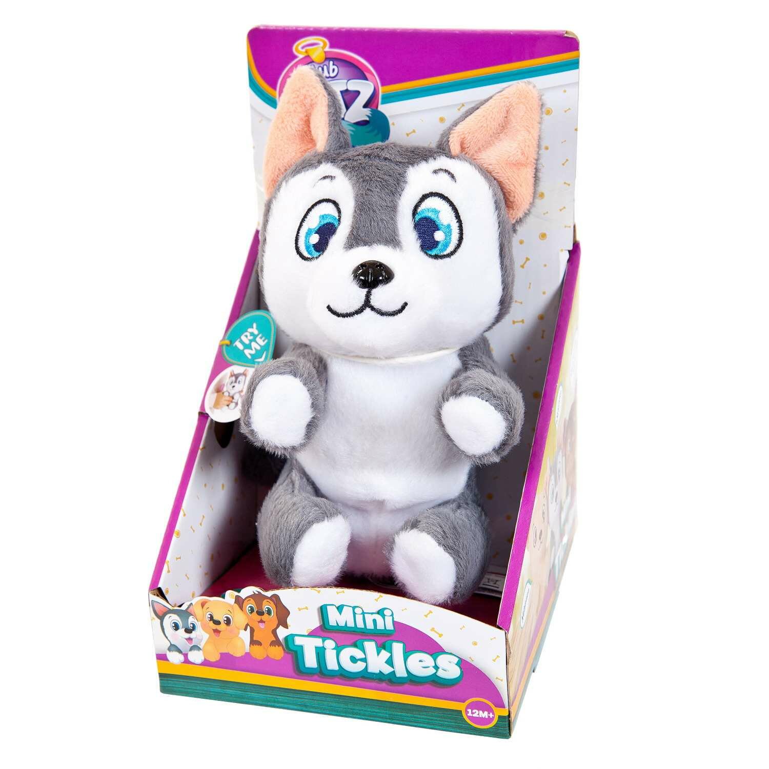 IMC Toys Игрушка интерактивная IMC Toys Club Petz Щенок интерактивный (серый) , со звуковыми эффектами, шевелит лапками если почесать животик