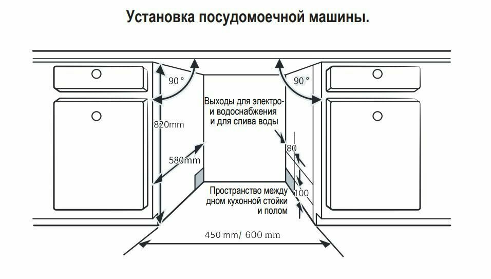 Встраиваемая посудомоечная машина Evelux BD 4500, 45 см, узкая, 10 комплектов, белая - фотография № 6