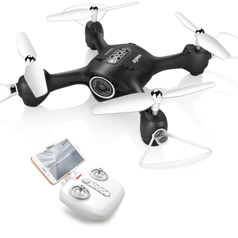 Квадрокоптеры и мультироторы Syma Радиоуправляемый квадрокоптер SYMA X23W BLACK с Wi-Fi FPV камерой - SYMA-X23W-BLACK