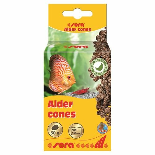 Sera Ольховые шишки Sera Alder cones для снижения pH-уровня, 50 шт.