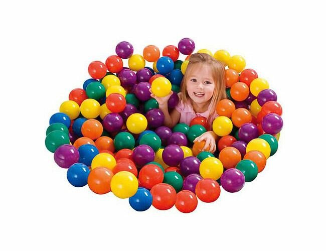 Набор из 100 разноцветных пластиковых шаров в переноске INTEX, Intex 49602