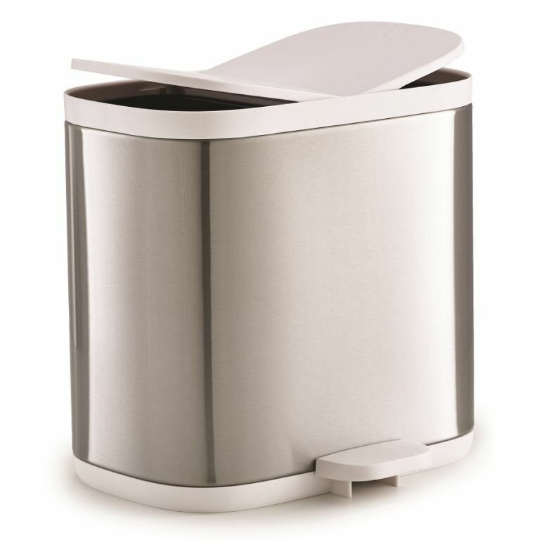 Бак Joseph Joseph Split 6 Steel Waste & Recycling Bin, 6 л stainless steel 27.1 см 28.4 см 6 л фигурная 1.64 кг 18 см - фото №1