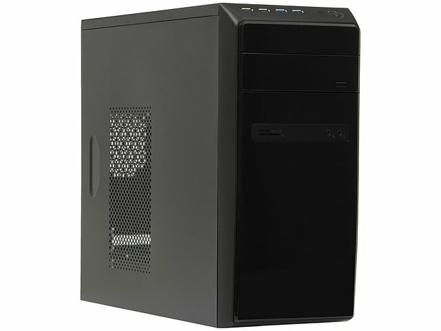 Корпус Powerman Корпус Minitower Powerman ES-726BK, mATX, черный (450Вт)