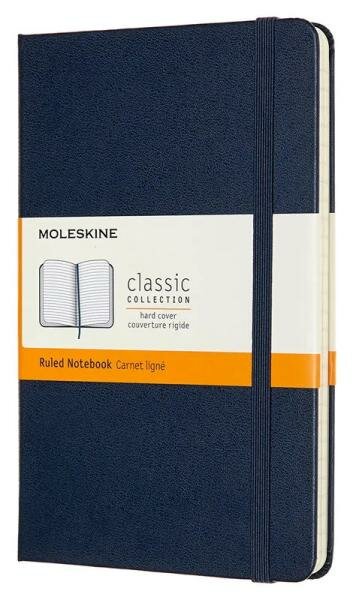 Блокнот Moleskine CLASSIC Medium 115x180мм 240стр. линейка твердая обложка синий 6 шт./кор. - фото №1