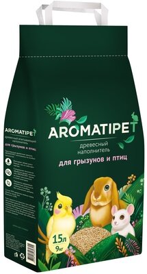 AromatiPet Древесный наполнитель для грызунов и птиц 2,5л 1,5 кг 38508 (10 шт)