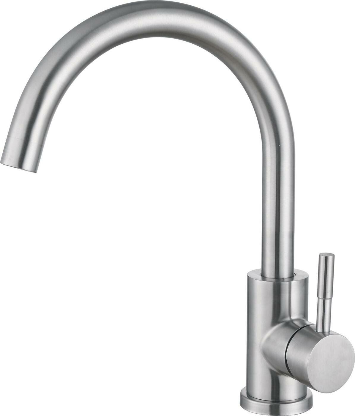 Смеситель для кухни из нержавеющей стали поворотный Haiba HB72304-3 пепельный