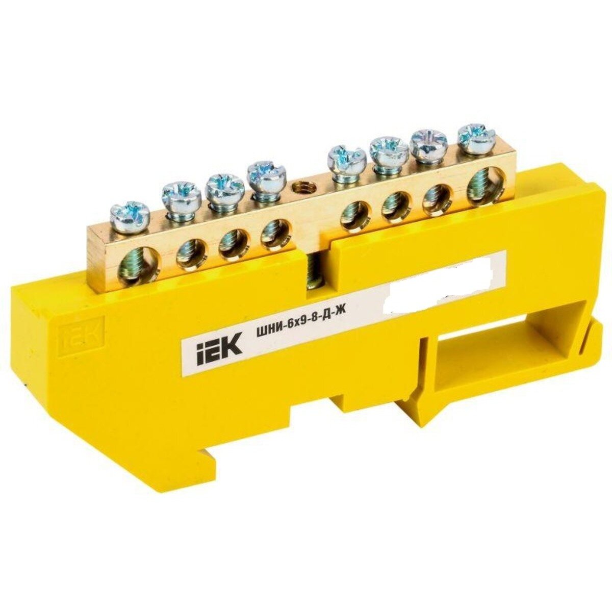 фото Нулевая шина PE "земля" на DIN-изоляторе, IEK YNN10-69-8D-K05 (20 шт.)