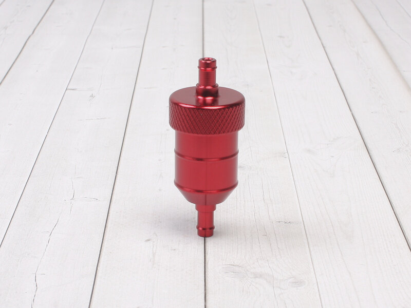 фото PitBikeClub Бензофильтр CNC красный