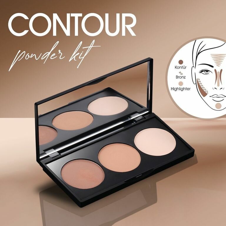 Golden Rose набор для контурирования лица Contour Powder Kit