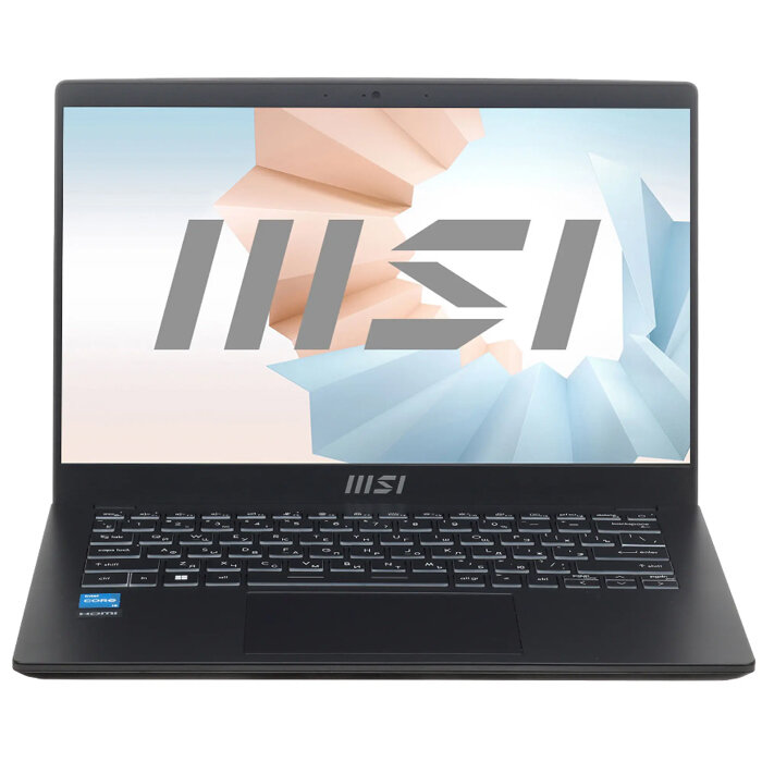 Ноутбук MSI Modern 15 B12M-214XRU 15.6" FHD/i5-1235U/8Gb/256Gb SSD/DOS/Black 9S7-15H112-214