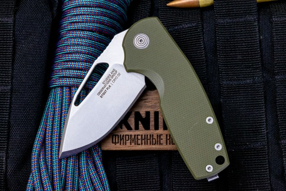 Нож "Stout FLK" D2 Green G-10 14-03-01-57 от SOG