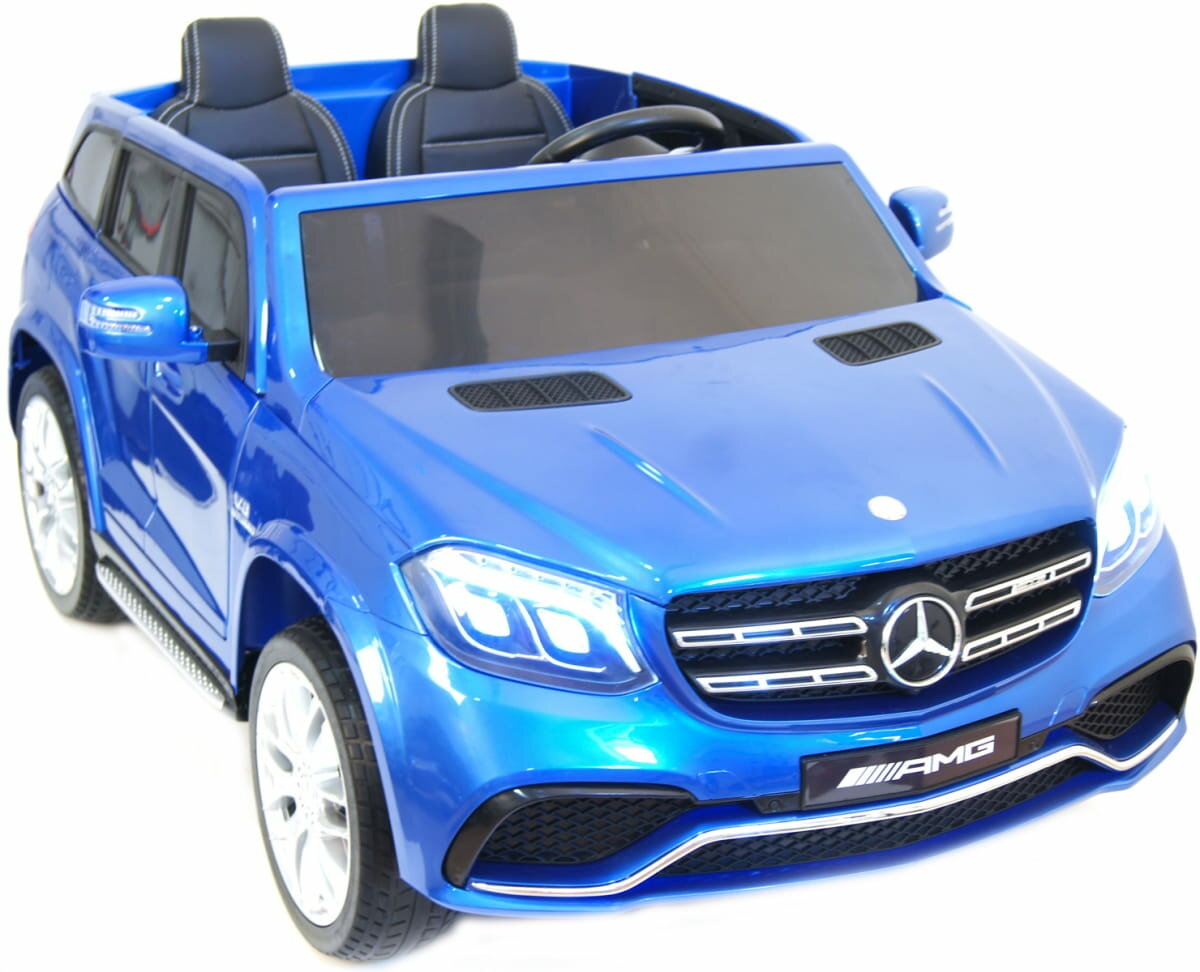 RIVERTOYS двухместный электромобиль Mercedes-Benz GLS63 4WD - синий глянец