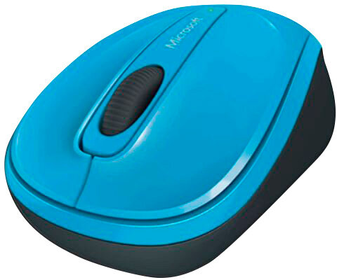 Беспроводная оптическая мышь Microsoft Wireless Mobile Mouse 3500 Cyan Blue, голубая
