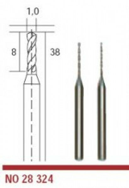 Твердосплавные боры Proxxon (1,0мм, 2шт) (28324)