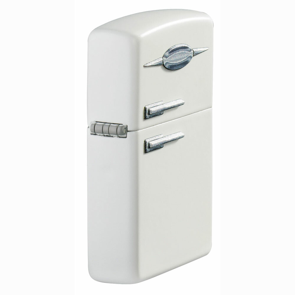 Зажигалка Zippo Classic Retro Fridge Design White Matte 49636 - фотография № 6