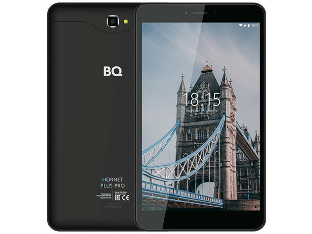 Планшет BQ BQ-8068L Hornet Plus Pro Black (Spreadtrum SC9832 1.4GHz/2048Mb/16Gb/Wi-Fi/3G/Bluetooth/GPS/Cam/8.0/1280x800/Android)