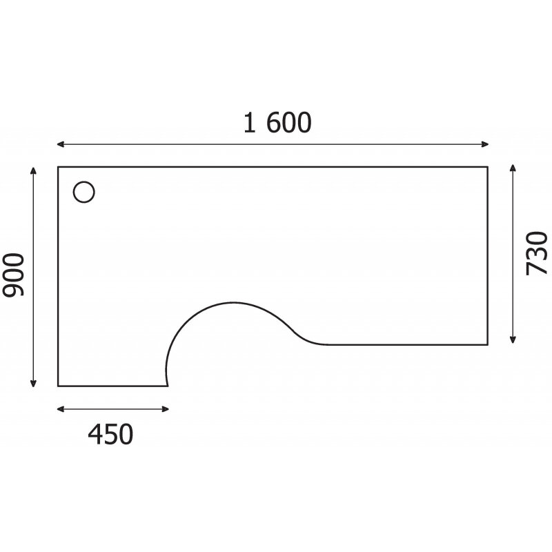 фото Стол эргономичный PT Арго А-202 левый орех