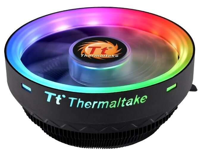 Thermaltake Кулер для процессора Socket775/115x/1200/AM2/AM2+/AM3/AM3+/AM4/FM1/FM2 Thermaltake UX100 ARGB CL-P064-AL12SW-A, подсветка (ret)