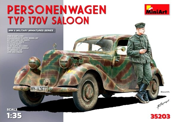 35203 MiniArt Германский автомобиль TYP 170V SALOON Масштаб 1/35