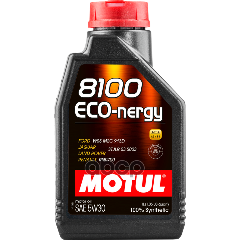 MOTUL 102782 Масло Моторное 5w30 Motul 1л Синтетика 8100 Eco-Nergy Ford/Renault A5/B5