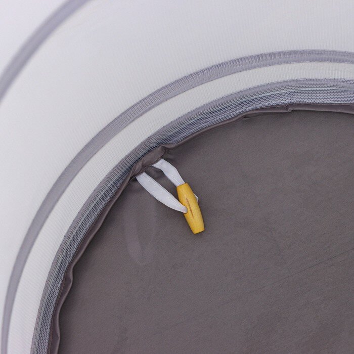 Корзина для белья складная Доляна, 35×35×43 см, цвет серый - фотография № 4