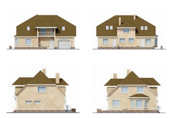 Проект дома Plans-80-07 (337 кв.м, кирпич, мансарда - газобетон) - фотография № 3