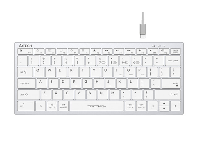 Клавиатура беспроводная A4Tech Fstyler FBX51C белый