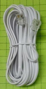 фото Кабель телефонный RJ-11 (6P4C-6P4C) 20,0м