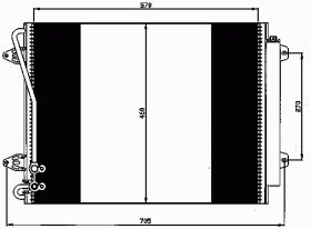 Конденсатор кондиционер Nrf 35613 Vag: 3C0820411D 3C0820411F 3C0820411H 3C0820411B Vw Cc (357). Vw Cc (358). Vw Passat