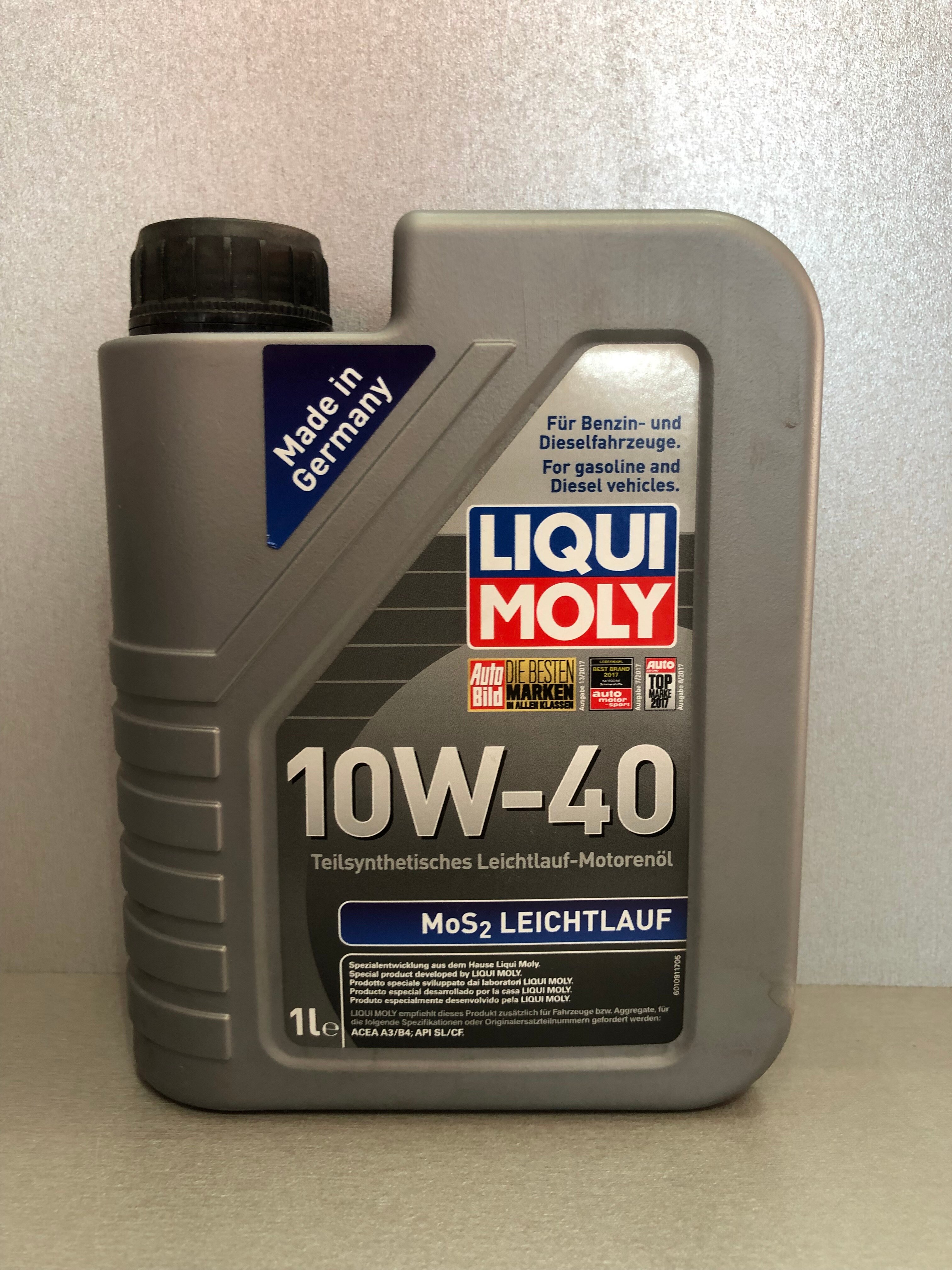 Масло моторное Liqui Moly MOS2 Leichtlauf 10W-40 1л п/синт. API SL/CF