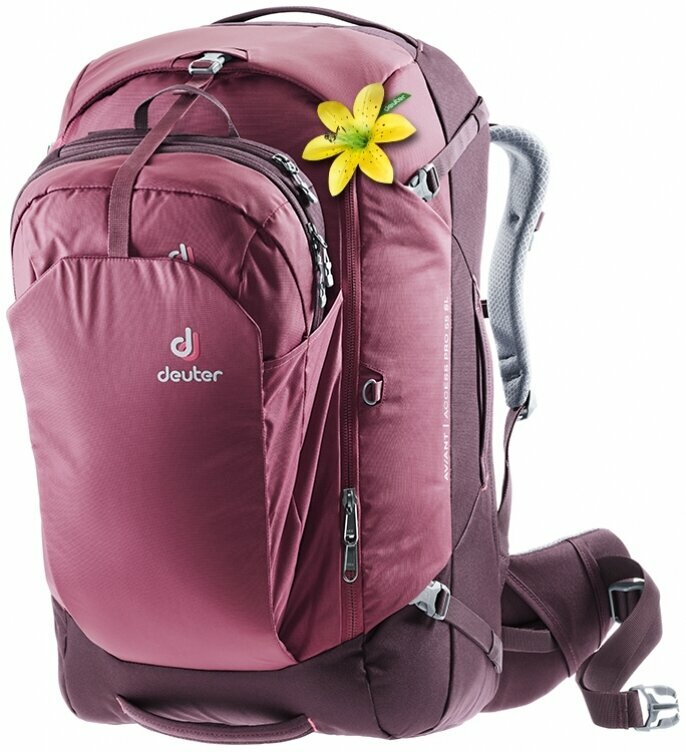 Рюкзак для путешествий женский Deuter Aviant Access Pro 55 SL maron-aubergine