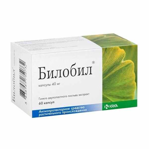 Билобил капсулы 40 мг 60 шт. KRKA [КРКА] - фото №1