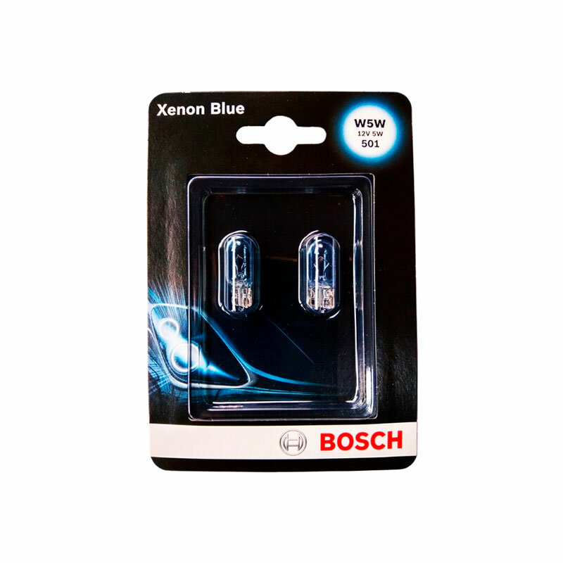 Лампа дополнительного освещения Bosch Xenon Blue W5W 12V 5W W2,1x9,5d, 2 шт. (блистер)
