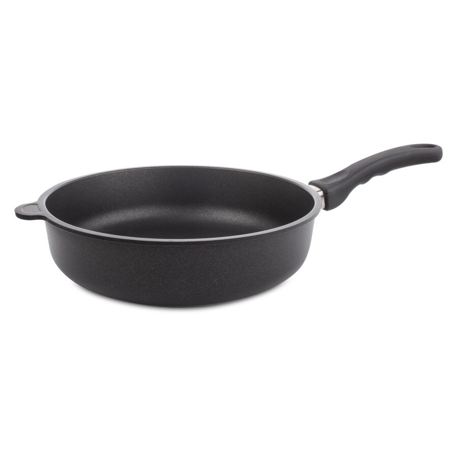 фото Сковорода антипригарная глубокая для индукции AMT 28х7 см, алюминий