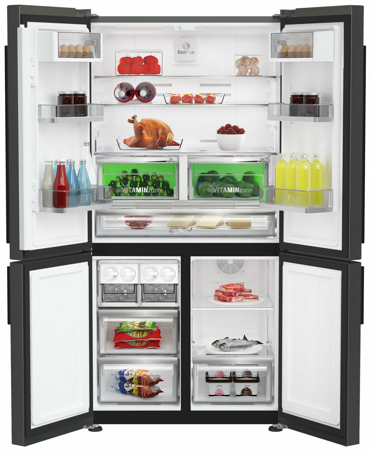Многокамерный холодильник Grundig GQN20130LXBR - фотография № 2